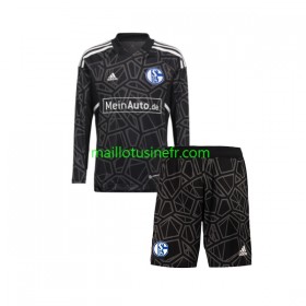 Maillot de Foot FC Schalke 04 Gardien Domicile 2022-23 Manches Longues - Enfant